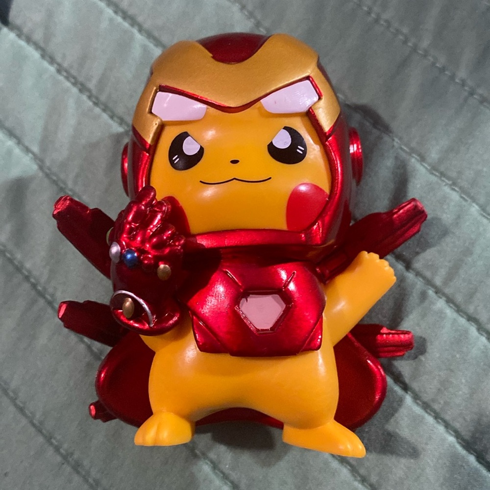 Pikachu iron man action figure